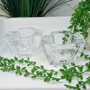 Orrofers Crystal Votive Candle Holders